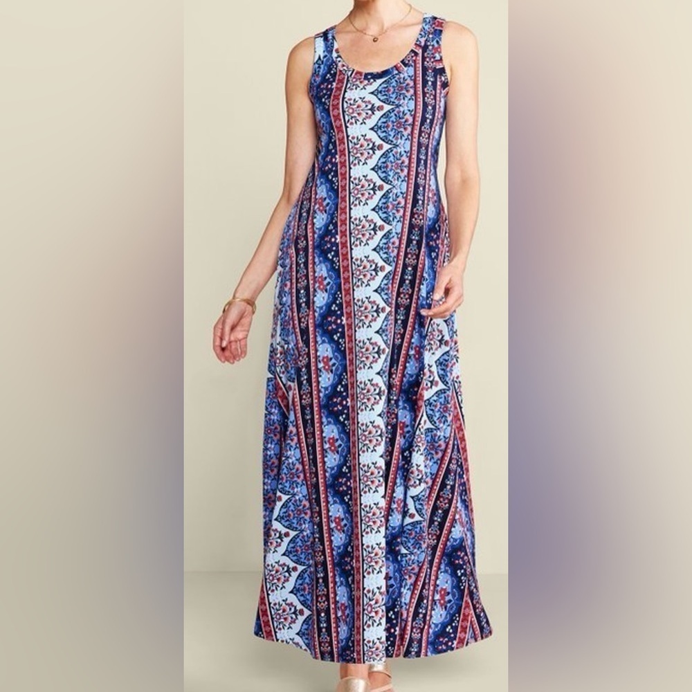 Soft Surroundings Santorini Sleeveless Tank Maxi Dress Size Small